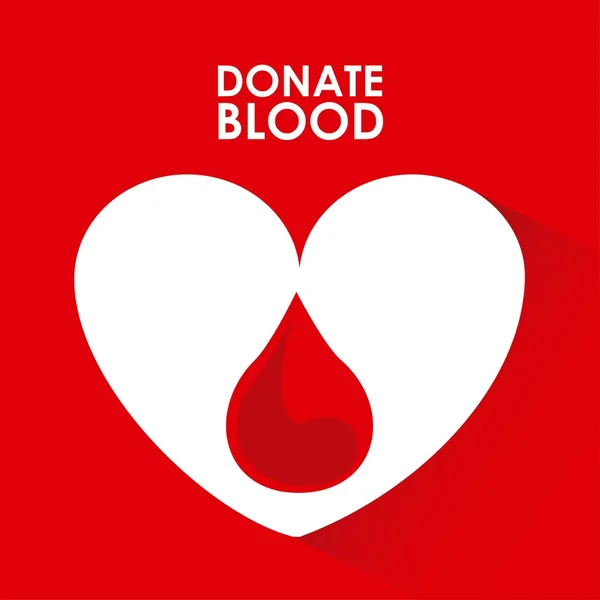 Bağış kan tasarım — Stok Vektör