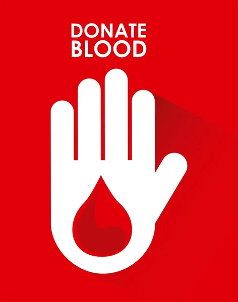 Donate blood design — Stock Vector