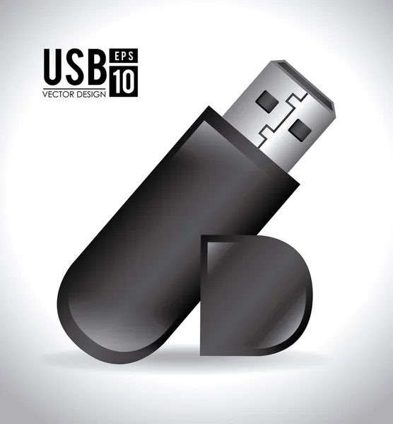 Diseño USB — Vector de stock