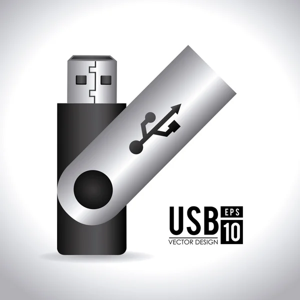 Design USB — Vettoriale Stock