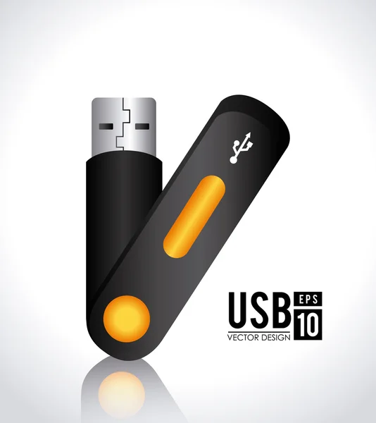 Diseño USB — Vector de stock