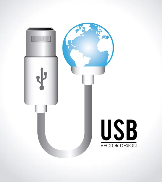 Diseño USB — Vector de stock