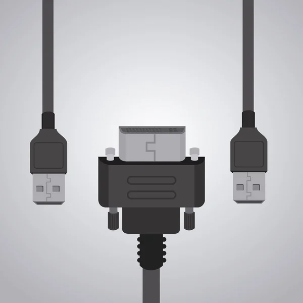 USB-ontwerp — Stockvector