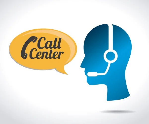 Call center ontwerp — Stockvector