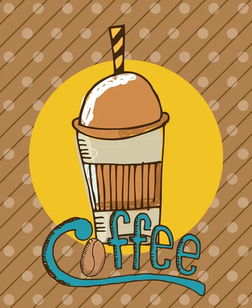 Diseño de café — Vector de stock