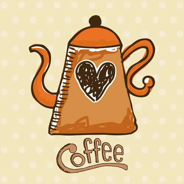 Diseño de café — Vector de stock