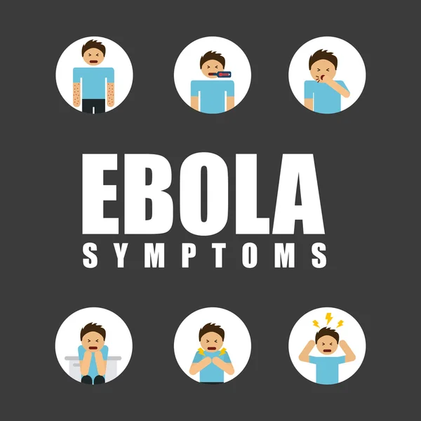 Desenho de ebola — Vetor de Stock