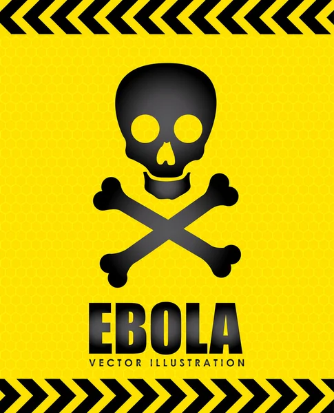 エボラ出血熱設計 — ストックベクタ