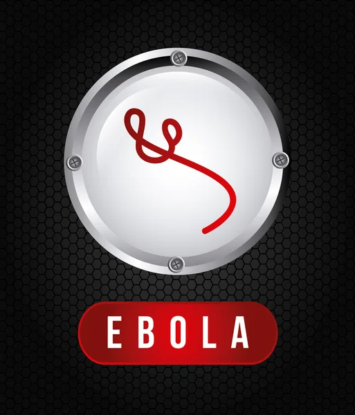 Desenho de ebola — Vetor de Stock