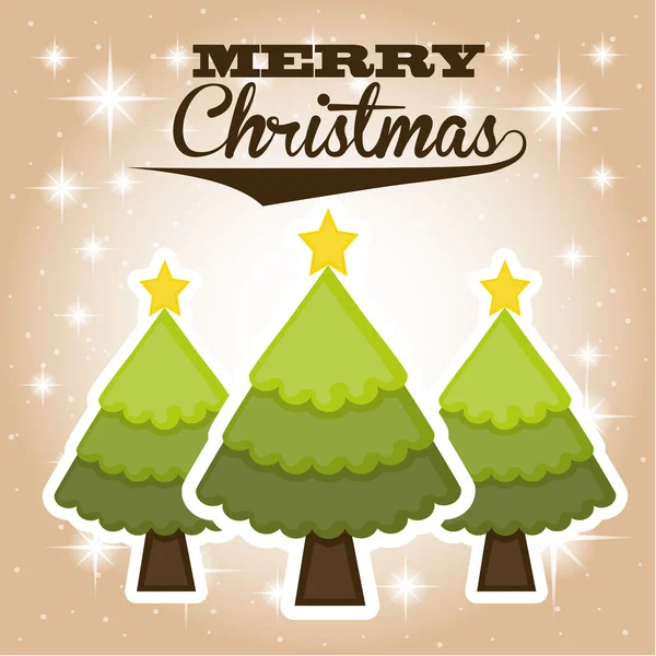 Merry christmas design — Stock Vector