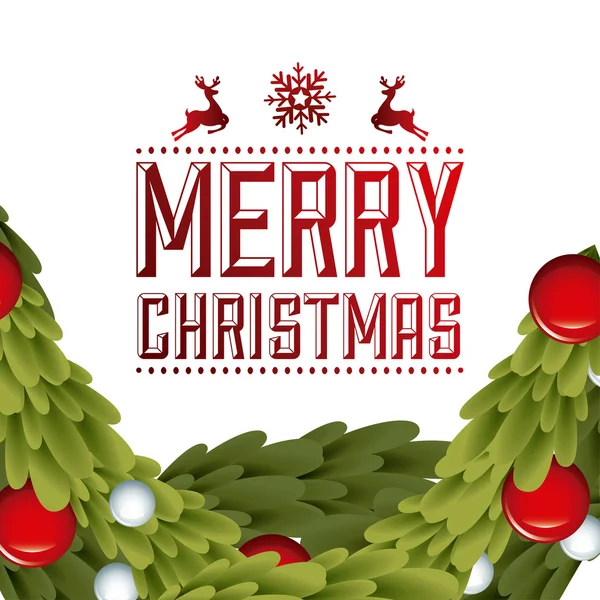 Merry christmas design — Stock Vector