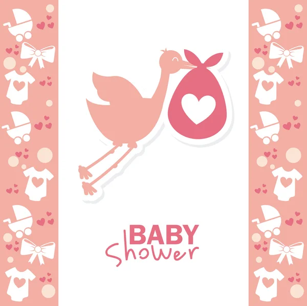 Baby shower design — Stock Vector