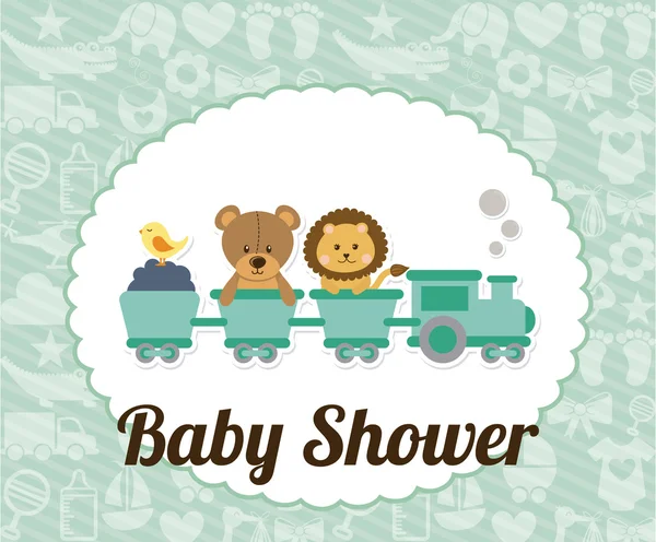 Desain baby shower - Stok Vektor