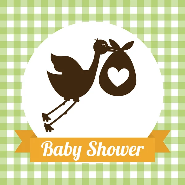 Baby douche ontwerp — Stockvector