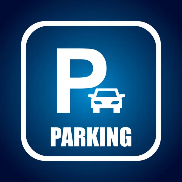 Parkplatzgestaltung — Stockvektor