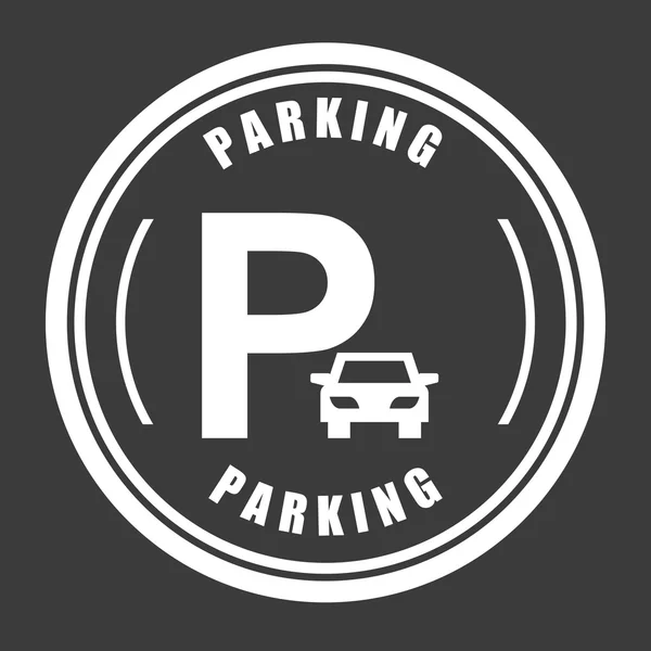 Projekt parking — Wektor stockowy