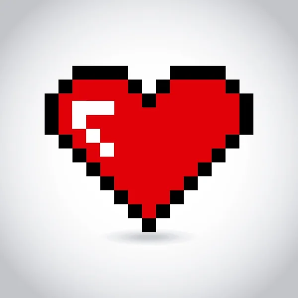 Corazón amor diseño — Vector de stock