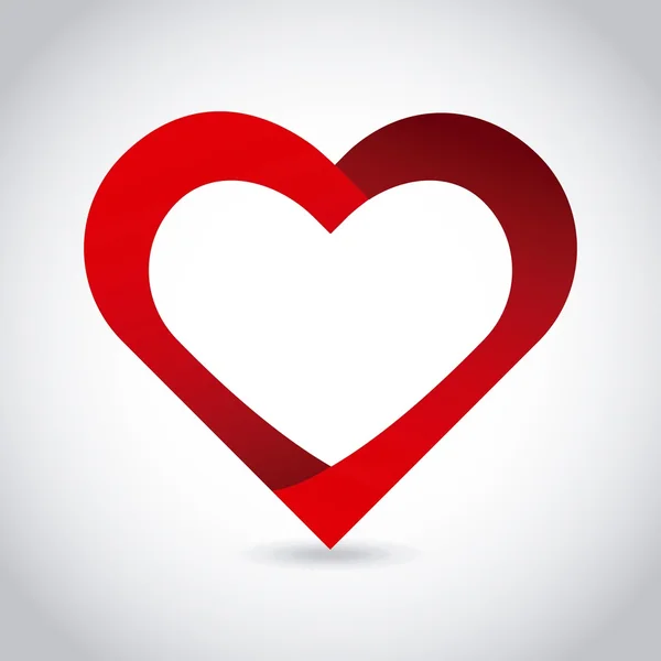 Srdce lásku designu — Stockový vektor