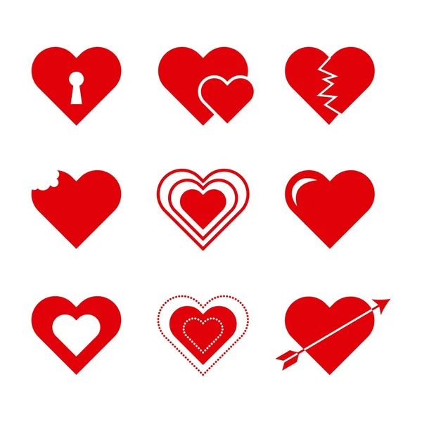 Coeur amour design — Image vectorielle