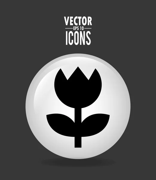 Design de flores — Vetor de Stock