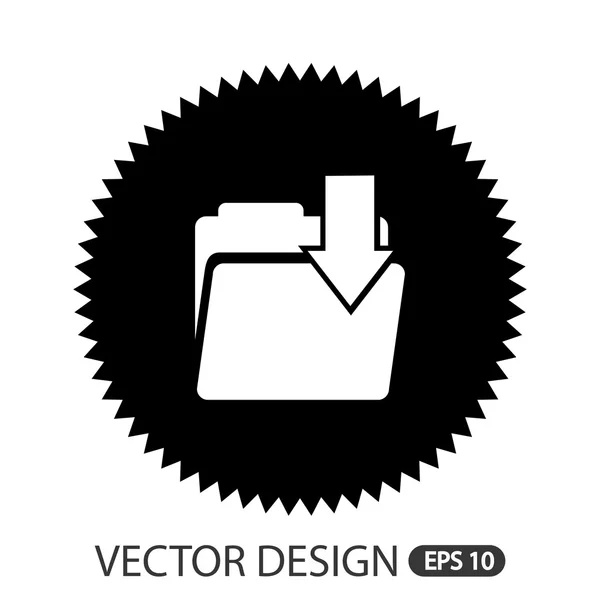 Diseño del icono del ordenador — Vector de stock