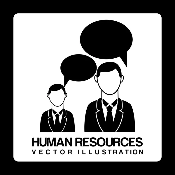 Human resources design — Stock Vector