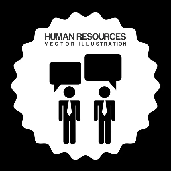 Human resources design — Stock Vector