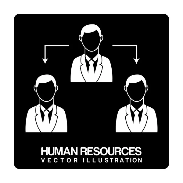 Mänskliga resurser design — Stock vektor