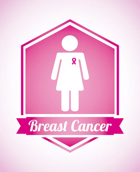 乳房癌设计 — 图库矢量图片