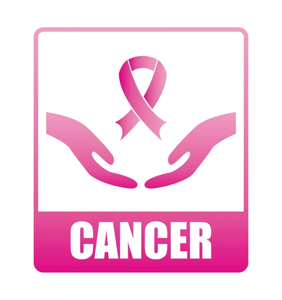 Breast cancer design — Stock Vector