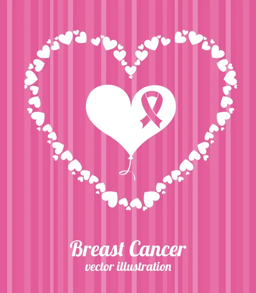 乳房がんデザイン — ストックベクタ