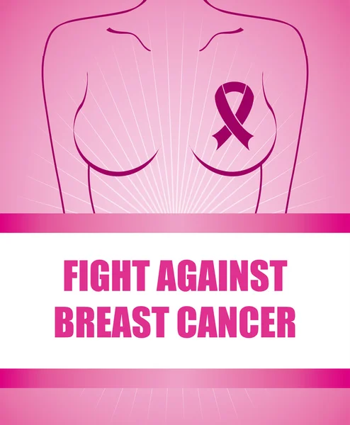 Breast cancer design — Stock vektor