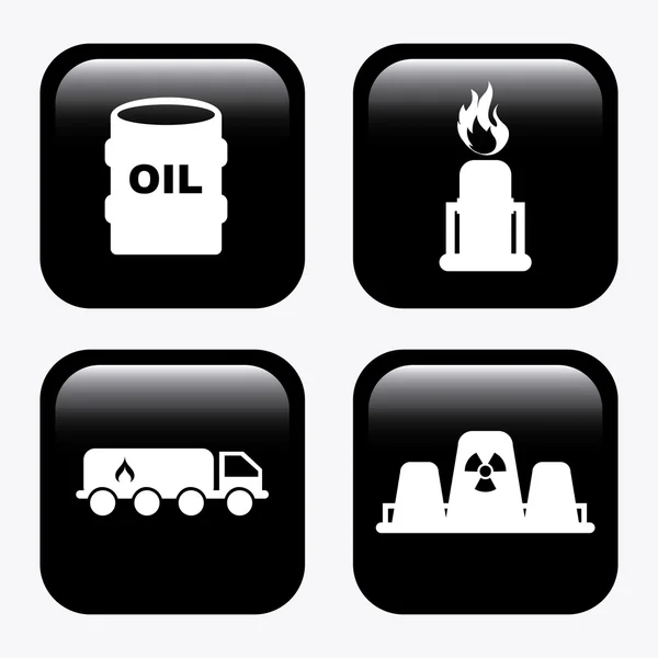 Gas industri design — Stock vektor