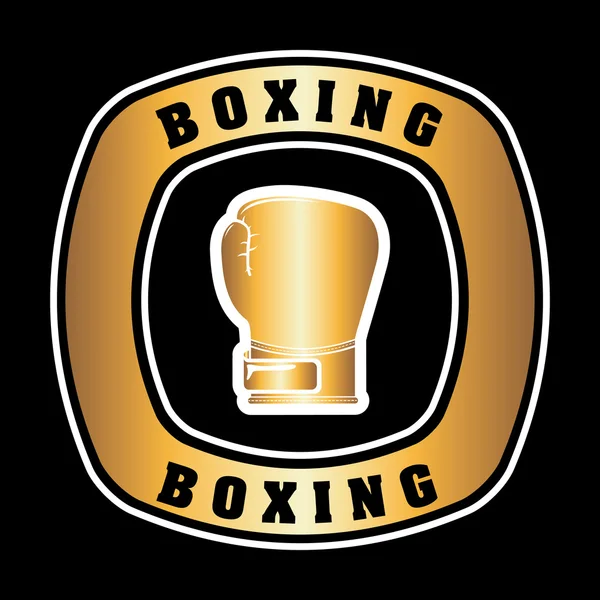 Diseño de boxeo — Vector de stock