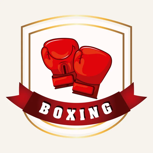 Diseño de boxeo — Vector de stock