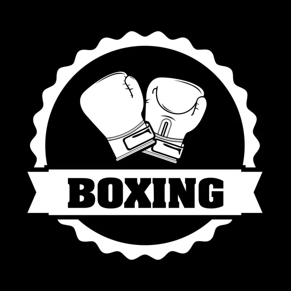 Diseño de boxeo — Vector de stock