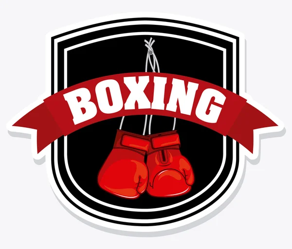 Diseño de boxeo — Vector de stock