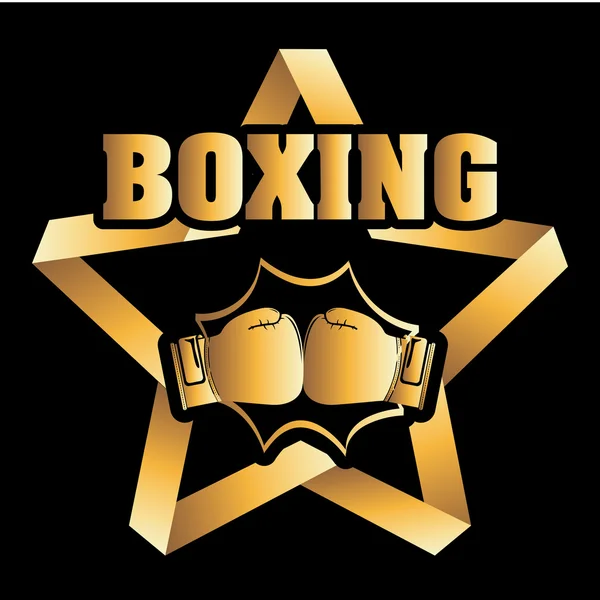 Diseño de boxeo — Vector de stock