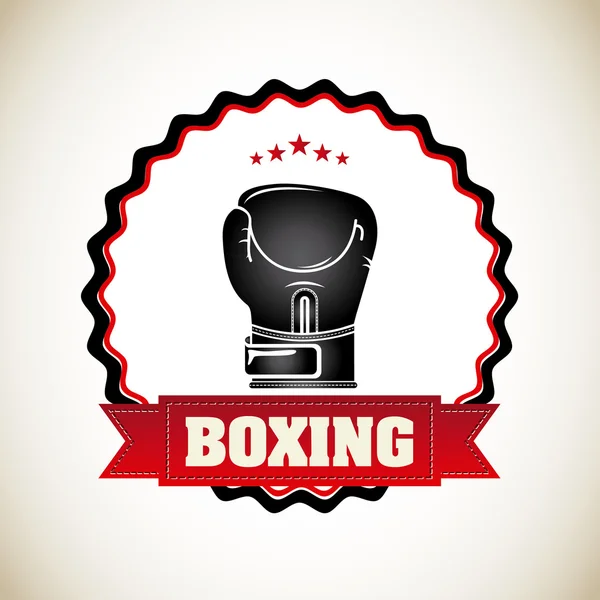 Diseño de boxeo — Vector de stock