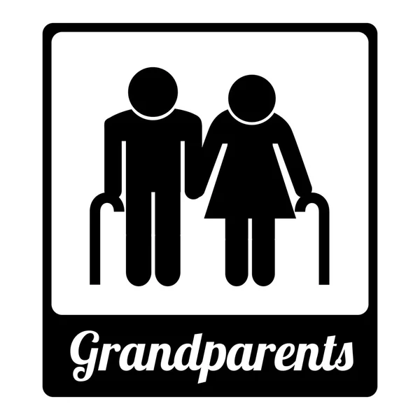 Бабушки и дедушки — стоковый вектор