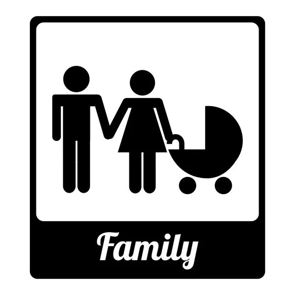 Familiendesign — Stockvektor