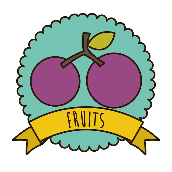 Design de frutas — Vetor de Stock