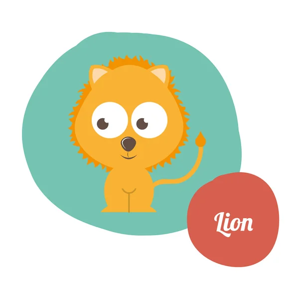 Animal design mignon — Image vectorielle