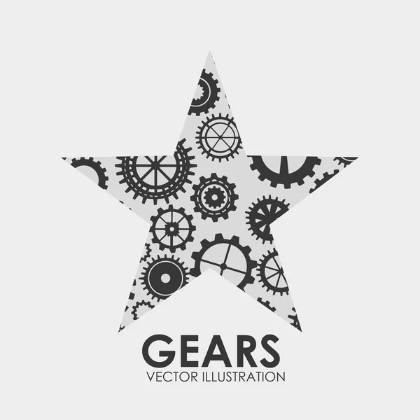 Gears design — Stock Vector