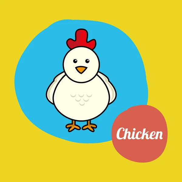 Conception de poulet — Image vectorielle