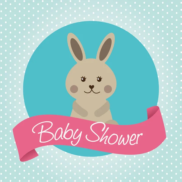 Babby shower design — Stock Vector