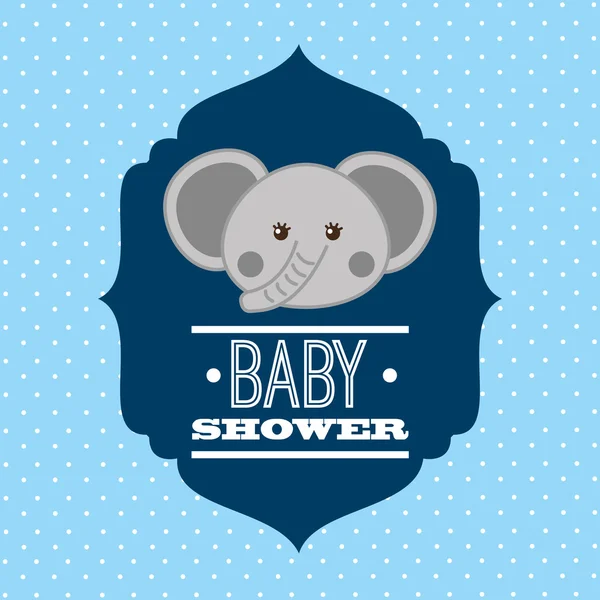 赤ん坊シャワーの設計 — ストックベクタ