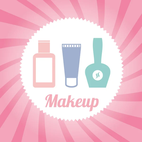 Make-up-Gestaltung — Stockvektor