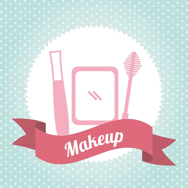 Desain makeup - Stok Vektor