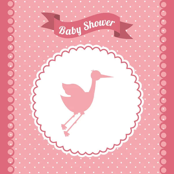 Babby shower design — Stock Vector